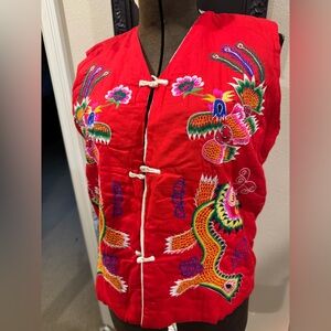 One-of-a-Kind Handmade Quilted Chinese Vest